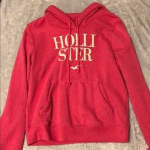 Pink hollister hoodie. Size small